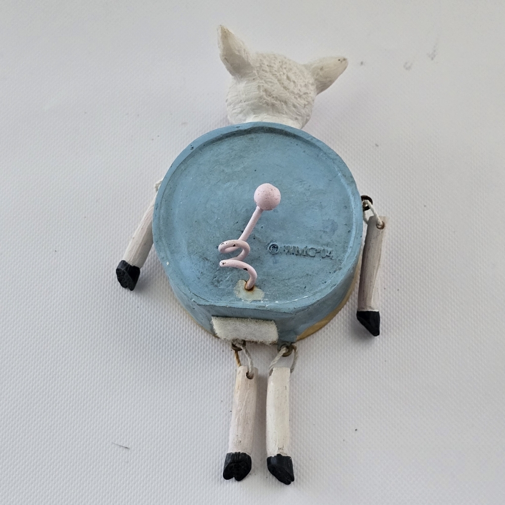 2004 WMG Pig Kitchen Shelf Sitter Mustard MAES Powder Spice Tin Figurine - Picture 8 of 8